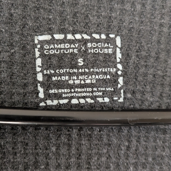 University of Tennessee Black/Gray/White Striped Cardigan sz S Gameday Couture - Picture 6 of 8